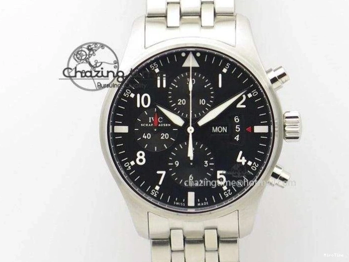 MIROTIME 0401 Timeless Big Pilot Real PR IW500901 ZF 1:1 Best Edition On Black Leather Strap A 7340